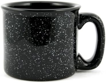 Ceramic Campfire Mug, 15oz - Set of 4 (Black)