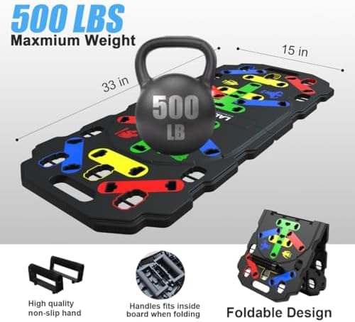 LALAHIGH Advanced 5th Gen 26-in-1 Fitness Board: Portable