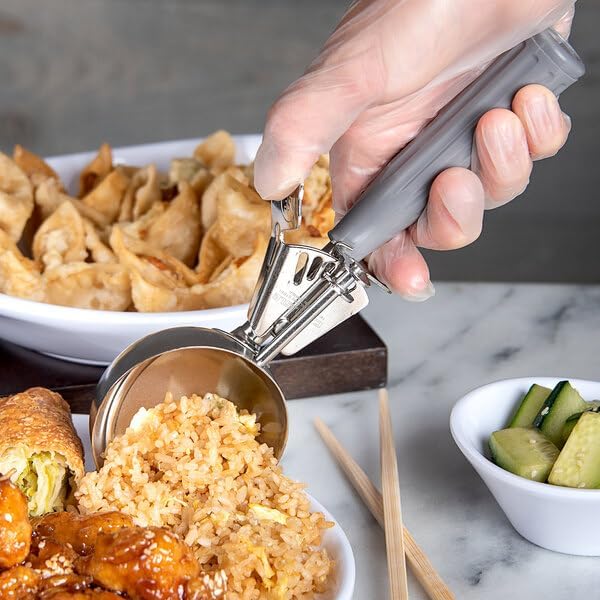 Professional Ice Cream Scoop Set, Stainless Steel Trigger Release Portion Scoop and Classic Ice Cream Spade Design for Frozen Treats,Baking Cookie Dough