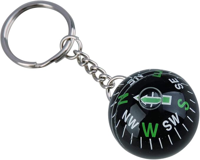 Ace Camp Munkees Ball Compass Keychain