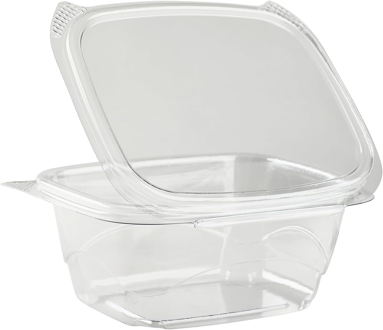 Karat PET Hinged Deli Containers with Lids - Perfect for Pasta Salads, Fruit, Deli Sides, and Home Meal Prep - Clear Plastic Food Containers, Take Out Containers (16oz)