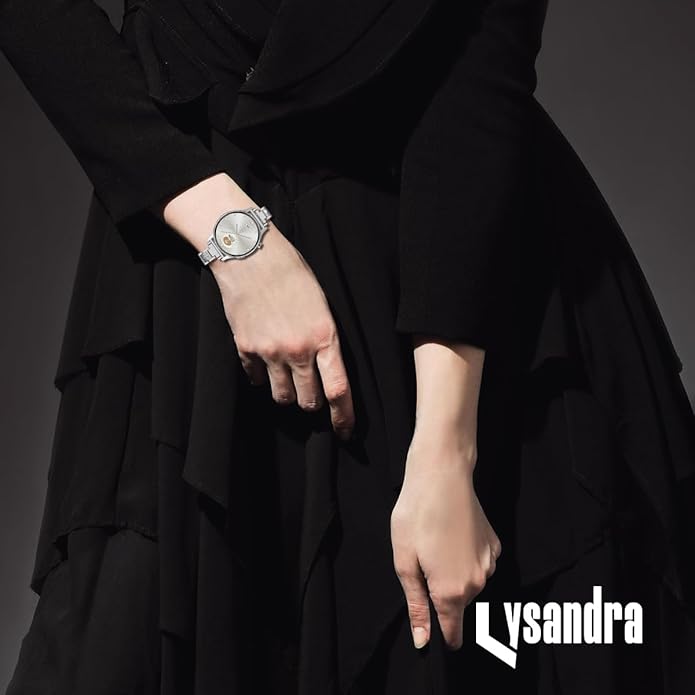 LYSANDRA Bands Compatible with Fitpolo AR-01 Smartwatch Band for Women, Metal Jewelry Sparkly Diamond Thin Replacement Compatible for aeac AR-01 Smartwatch