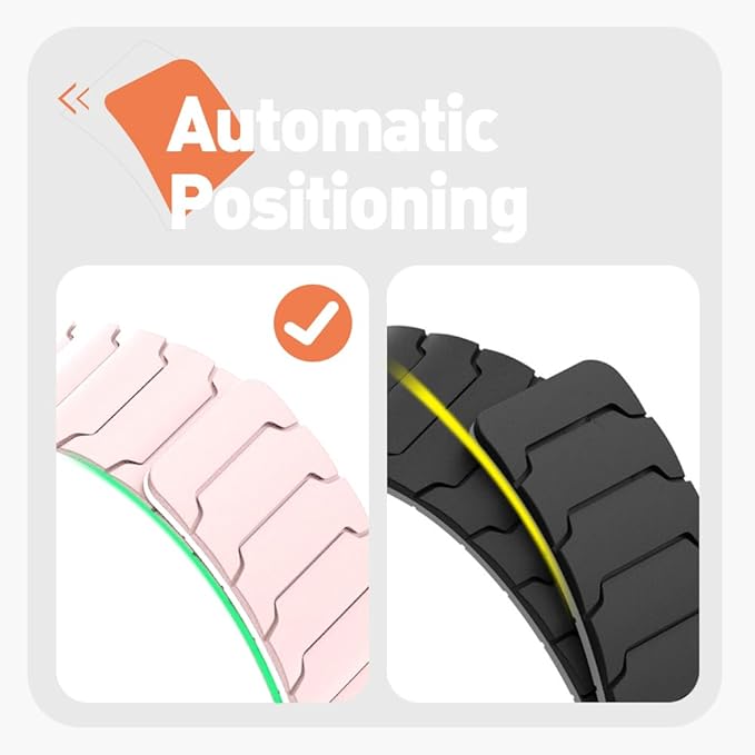 LYSANDRA Magnetic Watchband Compatible with Fitpolo AR-01, Silicone Sport Strong Magnet Strap for aeac AR-01 Smart Watch, for women