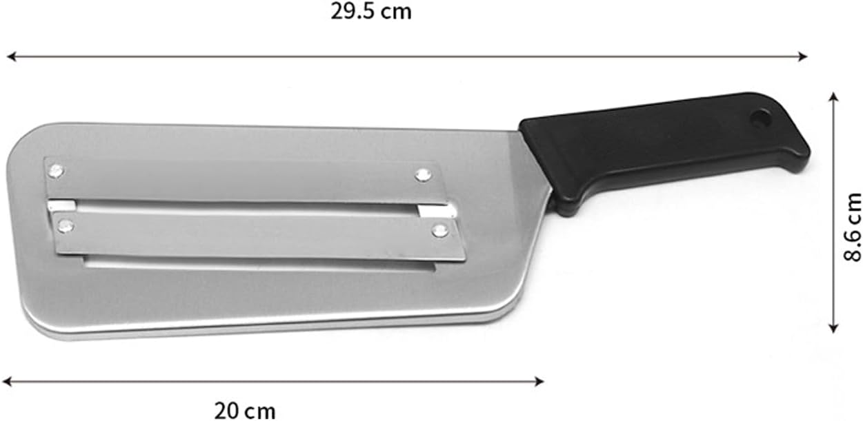 Dual Blade Julienne Cutter, Stainless Steel Shredder Slicer, Stainless Steel Cabbage Shredder for Coleslaw, Cabbage Slicer, Suitable for Vegetables and Fruits (Black*2)