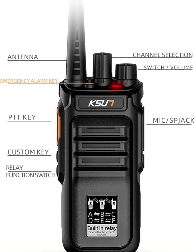 KSUN Two Way Radios Walkie Talkies Long Range 100 Miles, RL30 (4 (4 Pack)