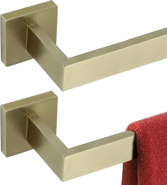 KOKOSIRI 24-Inch Single Towel Bar SUS304 Stainless 2 Pack, B4003BG-L24-P2
