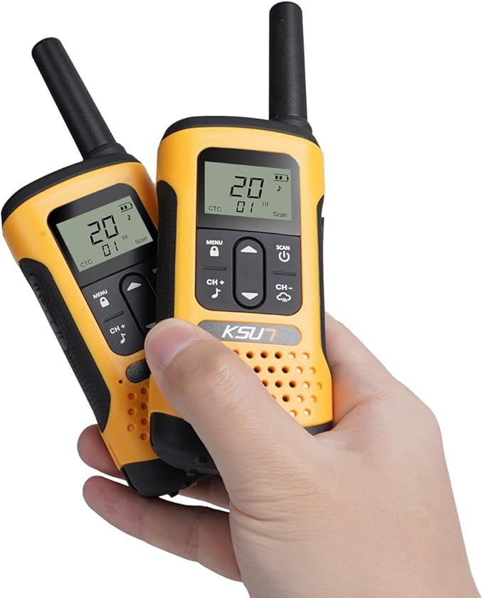 KSUN Walkie Talkies for Adult 22 FRS GZ32Plus (2 (2 Pack)