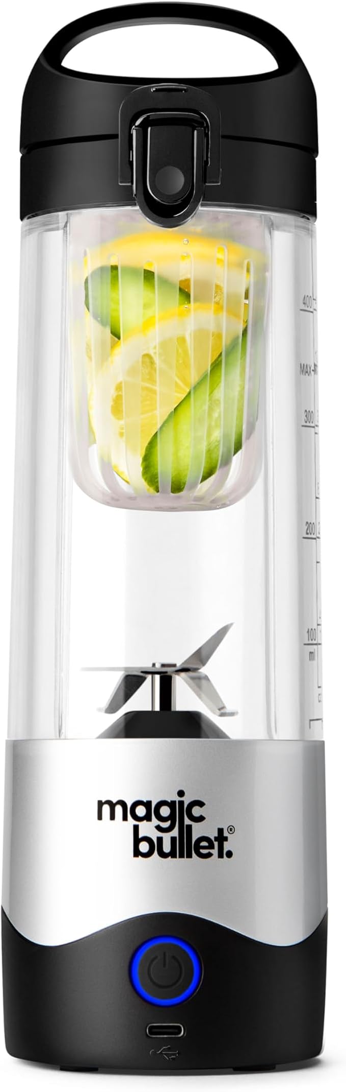 magic bullet Portable Blender MBPB50100 Silver, 16 oz