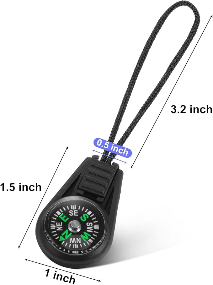 Kanayu 300 Pcs Mini Survival Compass Outdoor Camping