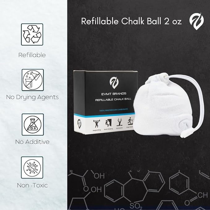Liquid Chalk, Mess-Free Gym Chalk for Weightlifting, Gymnastics,