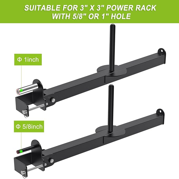 Kipika Belt Squat Lever Arm Attachment for 2" 2" and 3" x 3" Square 1" and 2" Weight
