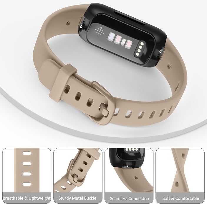 3 Pack Bands Compatible with Fitbit Inspire 3 Bands, Soft Silicone Adjustable Wristband Replacement Sport Straps Compatible with Fitbit Inspire 3 Fitness Tracker