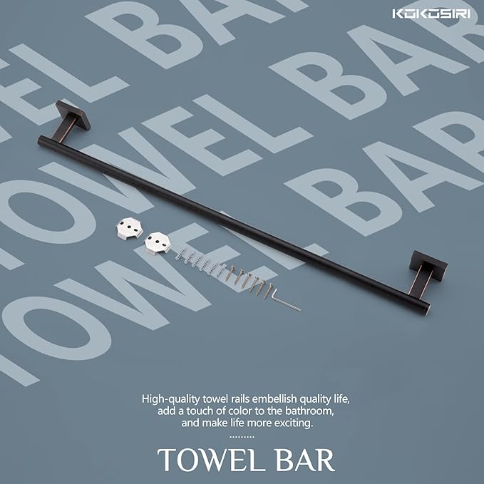 KOKOSIRI Bathroom Towel Bar 36'' Towel Holder 36 Inch B4005ORB-L36