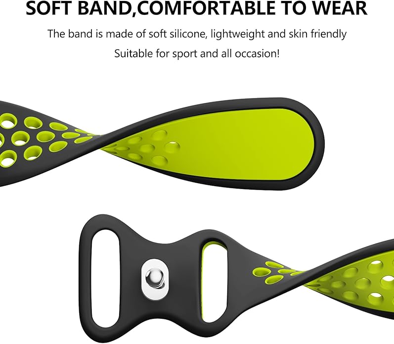 Meliya Bands Compatible with Garmin Forerunner 245/645 & 55/158 Band, 20mm Replacement Soft Silicone Sport Band for Garmin Forerunner 645/245 Music & 55/158 Smart Watch