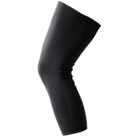 Knee Brace Undersleeve - Knee Undersleeves for Women & Men Leg Undersleeve for Knee Brace, Closed Patella,L (Pack of 1)