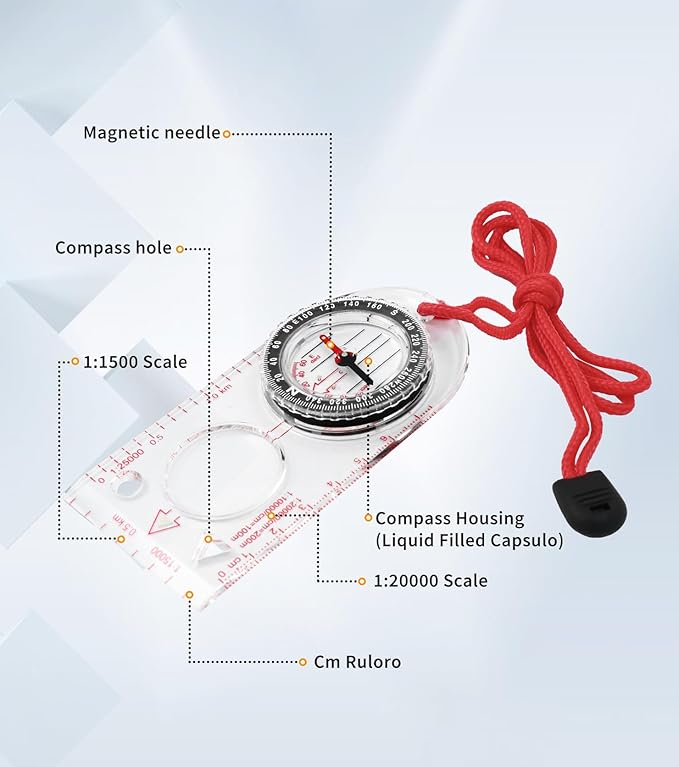 Keychain Compass for Hiking 2 (Style