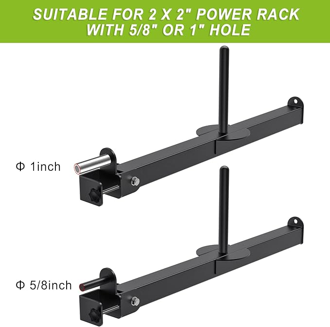 Kipika Belt Squat Lever Arm Attachment for 2" 2" and 3" x 3" Square 1" and 2" Weight