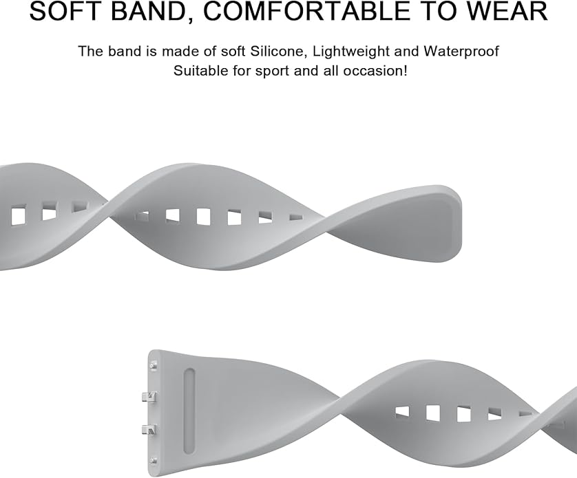 6 PACK Bands for Samsung Galaxy Fit 3 Band Women Men, Soft Silicone Sport Replacement Watch Strap Compatible with Galaxy Fit 3 SM-R390 Smartwatch Accessories