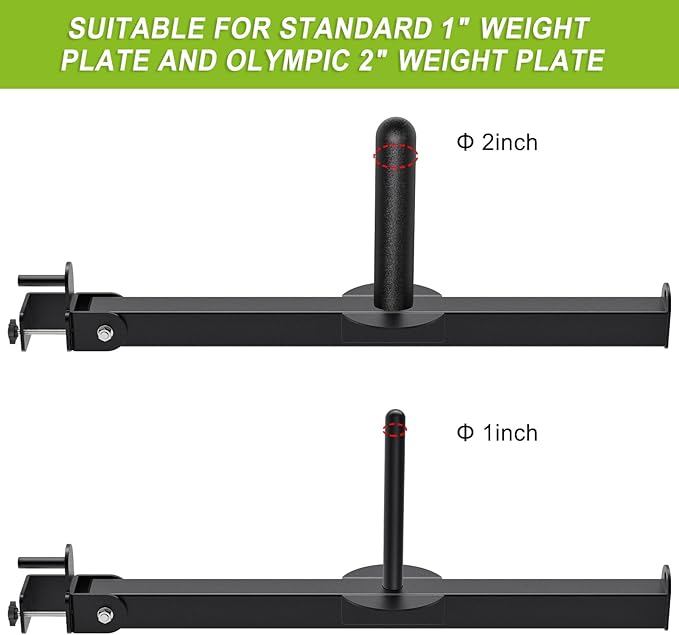 Kipika Belt Squat Lever Arm Attachment for 2" 2" and 3" x 3" Square 1" and 2" Weight