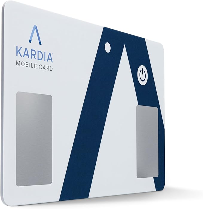 KardiaMobile Card Wallet-Sized Personal EKG Device - Record Single-Lead EKGs On The Go and Detect Irregular Heartbeats - by AliveCor