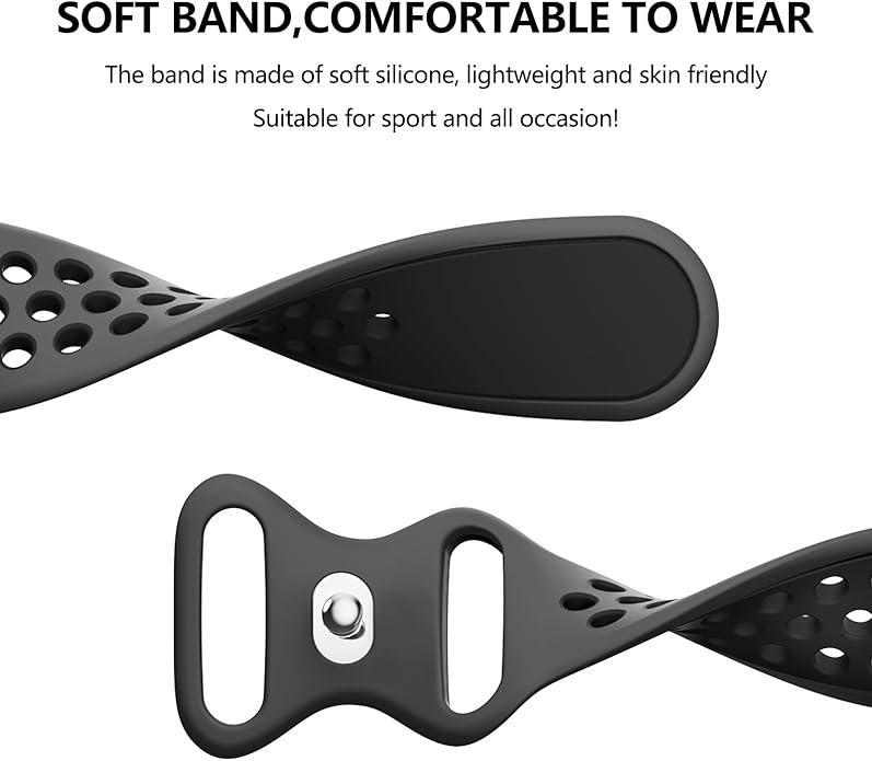 Meliya Bands Compatible with Garmin Forerunner 245/645 & 55/158 Band, 20mm Replacement Soft Silicone Sport Band for Garmin Forerunner 645/245 Music & 55/158 Smart Watch