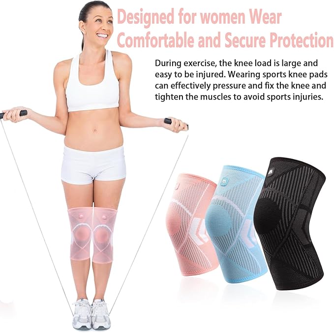 Knee Supports Brace for Joint Pain Relief, Arthritis,Injury Recovery, Ligament Injury, Meniscus Tear,Knee Pain Relief, ACL, MCL, Tendonitis, Running,Jogging Squats, Sports