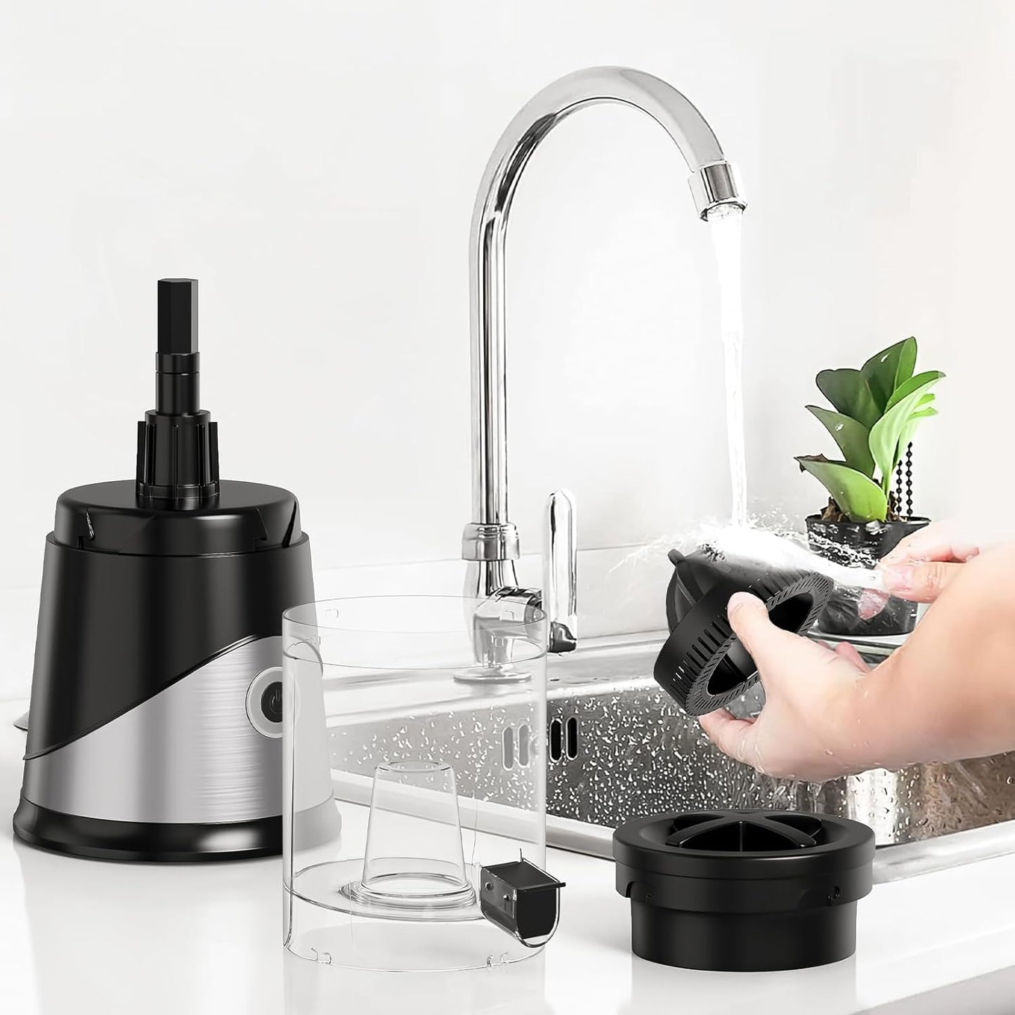 Electric Citrus Juicer, Hands-Free One-Touch Orange Juice Squeezer, Rechargeable Juicer Machines with Ultra-Powerful Motor for Effortless Juicing, Countertop Small Kitchen Appliance for Orange, Lemon