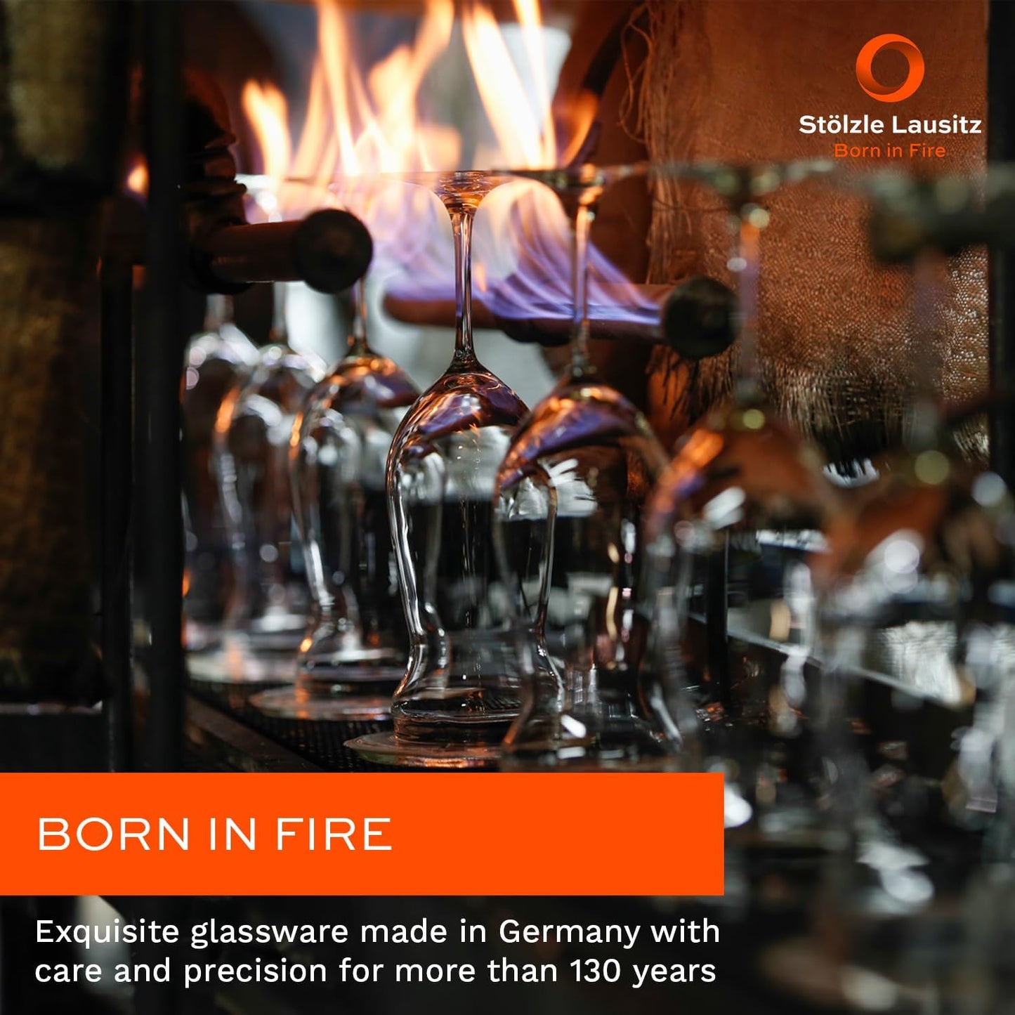 Stölzle Lausitz Set of 4 Glass Champagne Flutes (QUATROPHIL). Dishwasher Safe Lead-Free Crystal Champagne Glasses (10.25Fl oz) Break-Resistant Mimosa Glasses, Mimosa Flutes - Genuine Stölzle Glassware