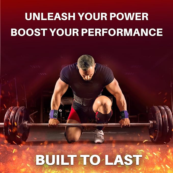 TECEUM Weightlifting 18" & 12" Wrist Wraps with Thumb Loop β Heavy Duty Wrist Workout Braces for Men and Women β Ideal for Powerlifting, Strength Training, Bodybuilding