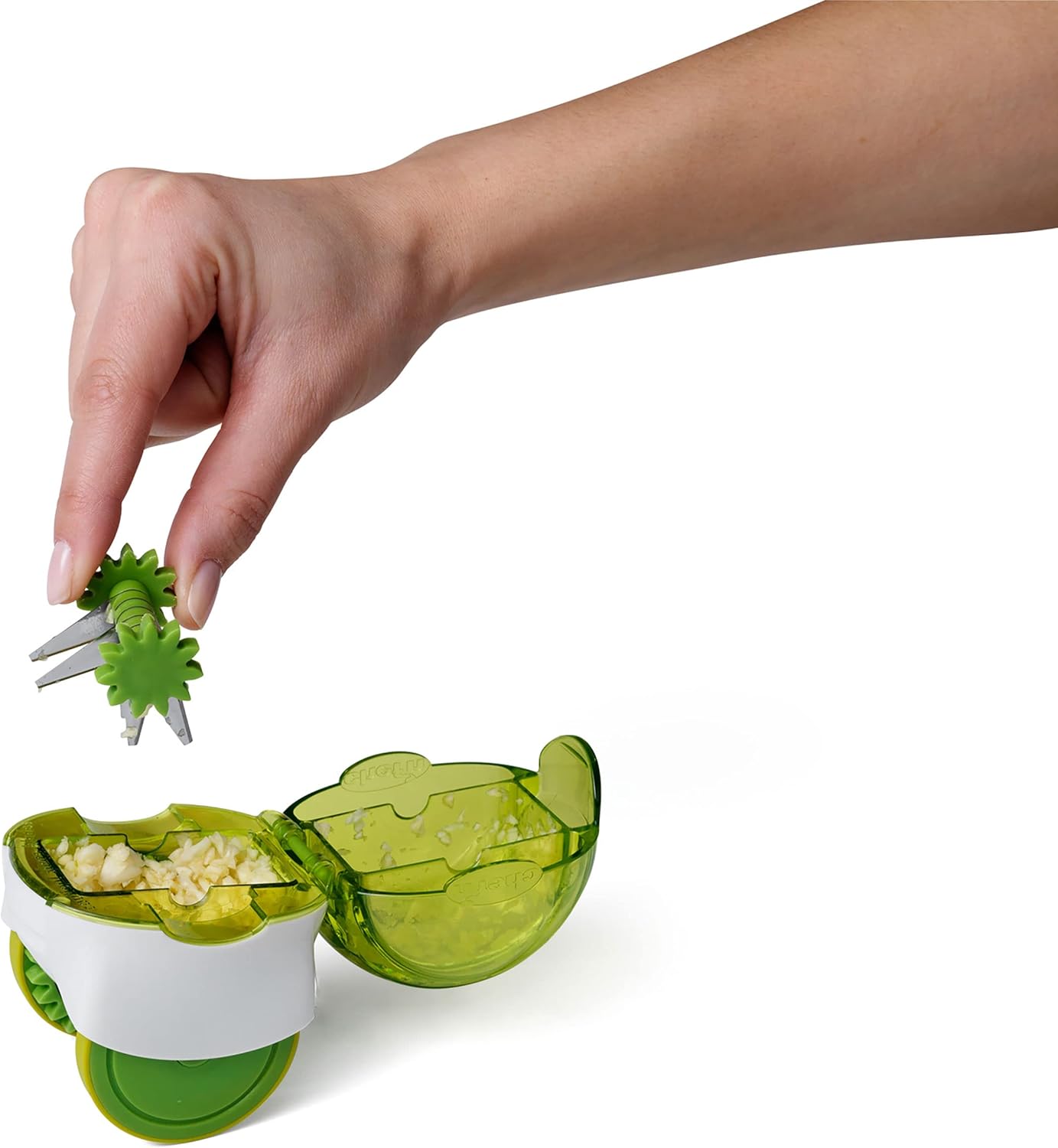 Chef'n 102-663-011 GarlicZoom Garlic Chopper, XL, Green