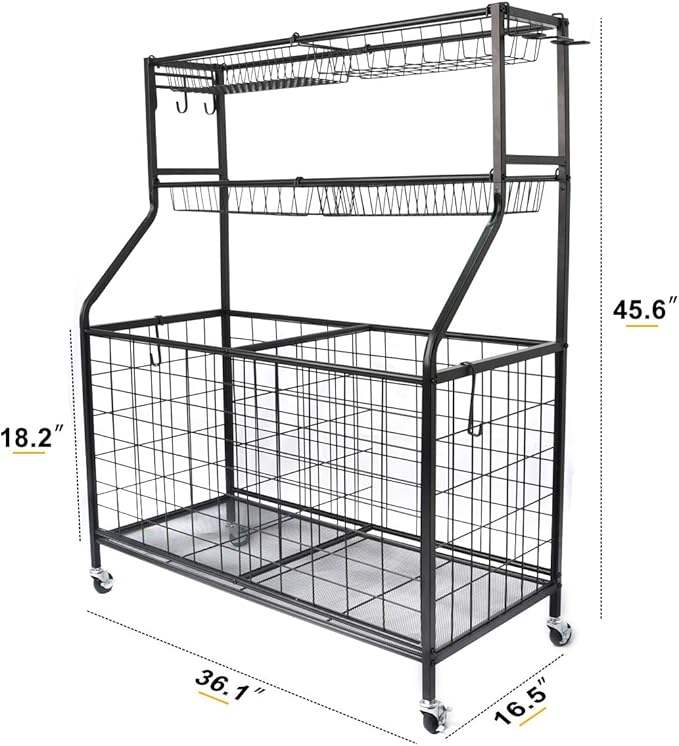 Kinghouse Garage Sports Equipment Organizer