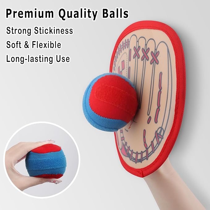 Kids Velcro Catching Balls Set - Toss and