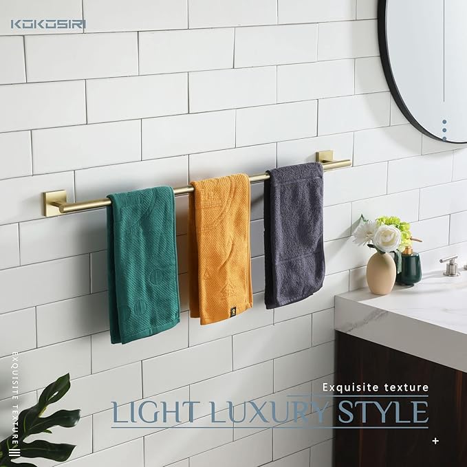 KOKOSIRI Bathroom Towel Bar 36'' Towel Holder 36 Inch B4005BG-L36