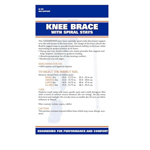 Knee Brace Flexible Stays Knit Elastic, White, Medium