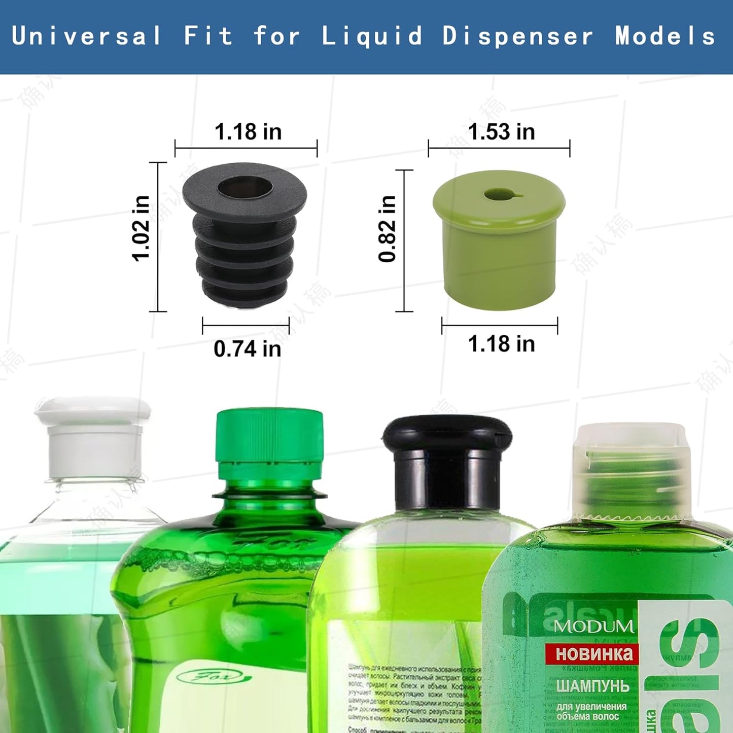 Soap Dispenser for Kitchen Dish Sink Built in Soap Dispenser Pump Chrome Platingd with 47" Extension Tube Kit