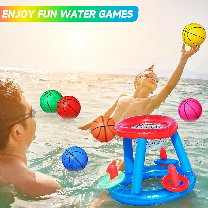 Leitee 30 Pcs 6 Inch Mini Basketballs 6 Colorful