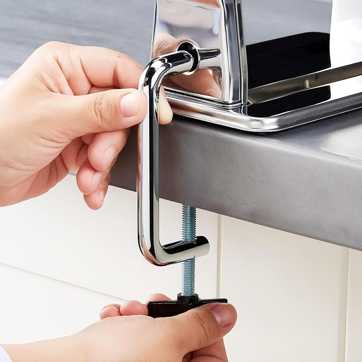 Pasta Maker Machine with 9 Adjustable Thickness Settings, 2 in 1 Noodle Maker Includes Pasta Cutter, Ravioli Maker Attachment & Pasta Drying Rack