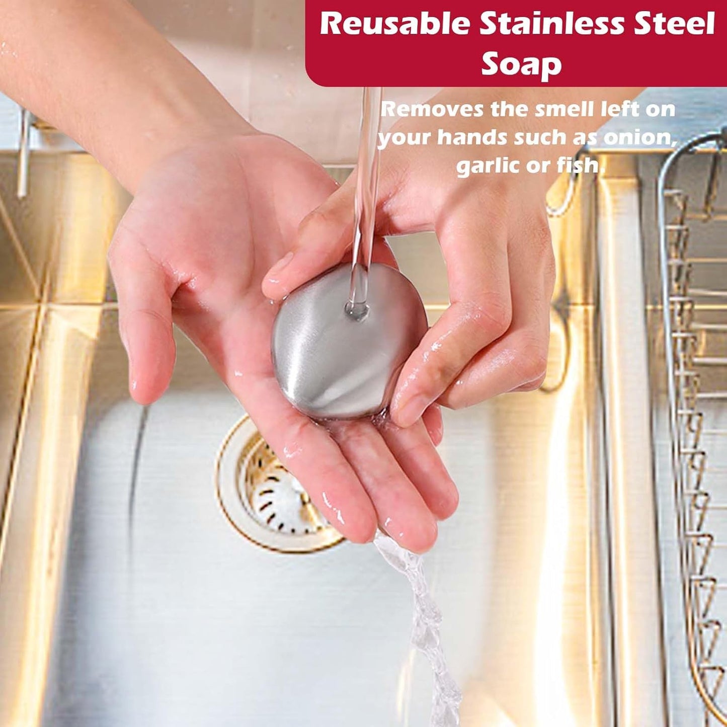 JAYVAR Onion Holder for Slicing, Onion Cutter Vegetable Chopper, Stainless Steel Tomato Potato Slicer, Meat Tenderizer Tool, Convenient Grip Food Slicer Assistant, Food Slice Guide for Vegetable Fruit