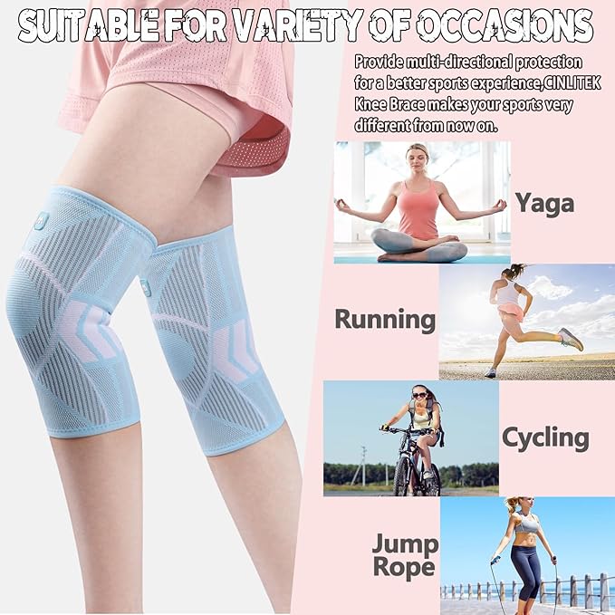 Knee Supports Brace for Joint Pain Relief, Arthritis,Injury Recovery, Ligament Injury, Meniscus Tear,Knee Pain Relief, ACL, MCL, Tendonitis, Running,Jogging Squats, Sports