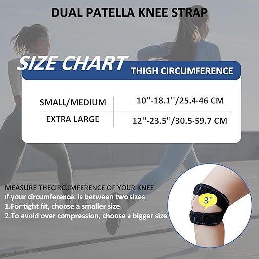 Knee Brace for Meniscus Tear - Adjustable Support for Men & Women - Breathable Neoprene Design for Sports, Running, Hiking, Arthritis & Injury Recovery(S/M)