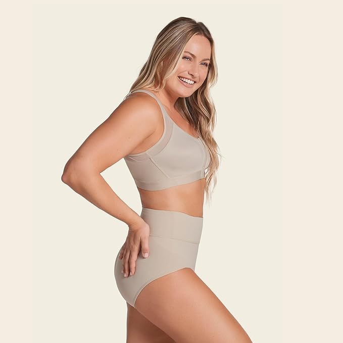 Leonisa Posture Corrector Bra Wireless Front Closure Bra for Women Full Coverage