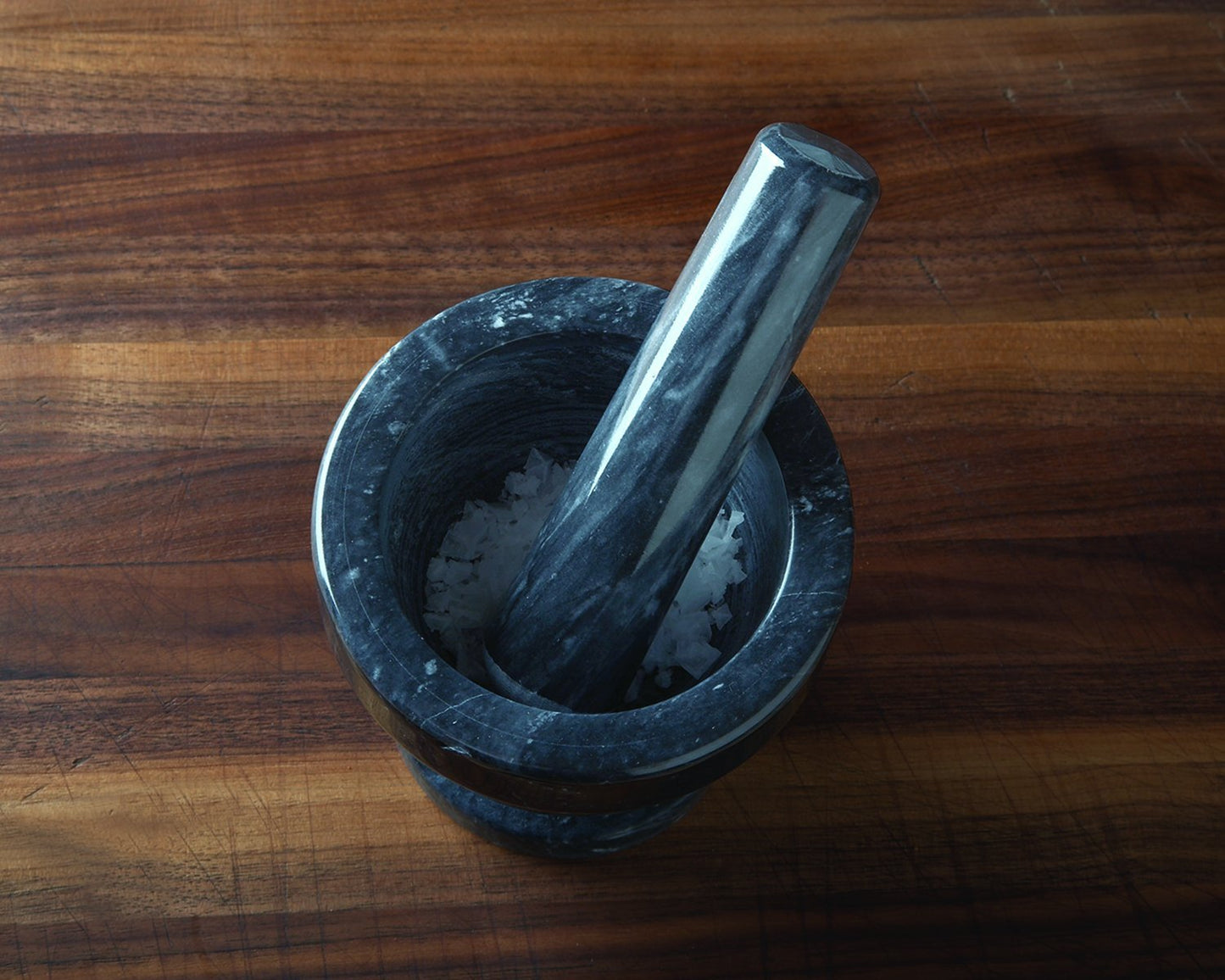 Fox Run Marble Mortar and Pestle Set, Black, 4.5"