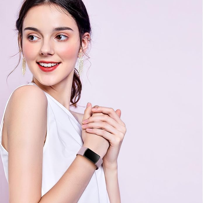 3 Pack Bands for Fitbit Charge 6 / Charge 5 Bands Women Men, Soft Silicone Waterproof Adjustable Wristband Replacement Sport Straps for Fitbit Charge 5 / Charge 6 Fitness Tracker