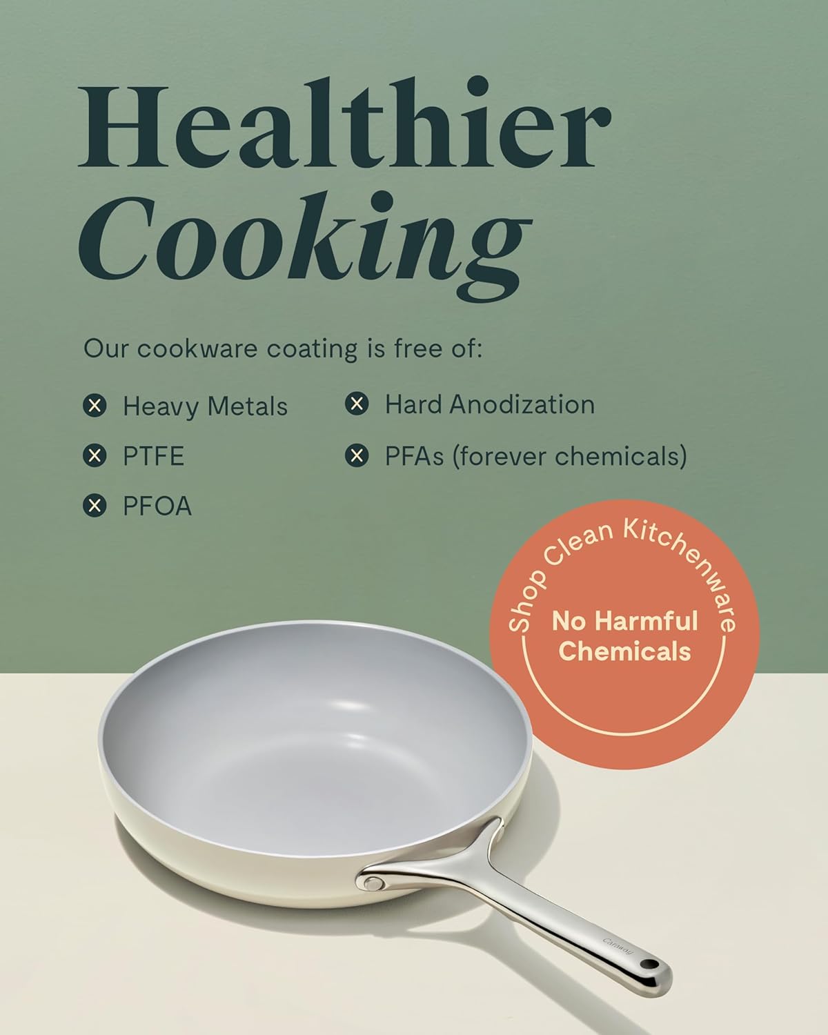 Caraway Nonstick Ceramic Mini Fry Pan (1.05 qt, 8") - Non Toxic, PTFE & PFOA Free - Oven Safe & Compatible with All Stovetops (Gas, Electric & Induction) - Black