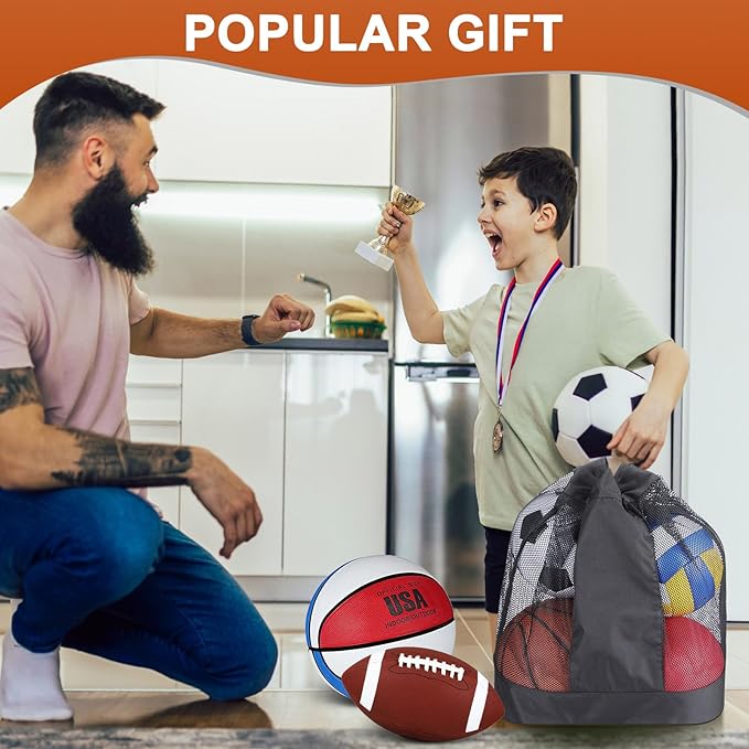 Lenwen 6 Pcs Sport Balls Set for Kids Teens