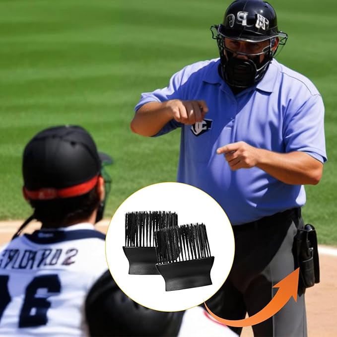 KALIONE 2 Pcs Umpire Brush 4.9 X 4.6 Inch)