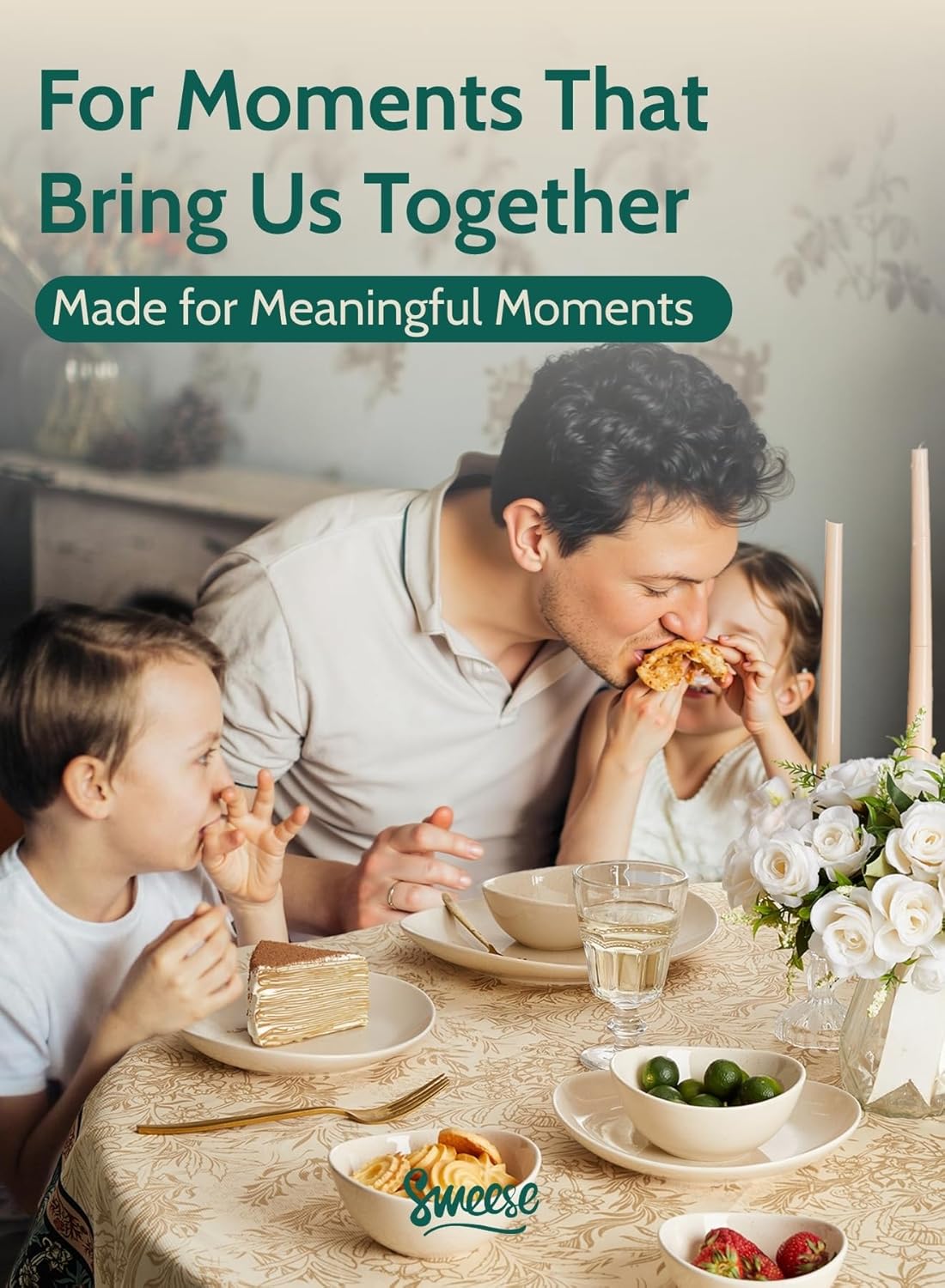 Sweese 4 oz porcelain bowls set of 6 - small dipping, sauce, snack side dish bowls - microwave, dishwasher, oven safe beige