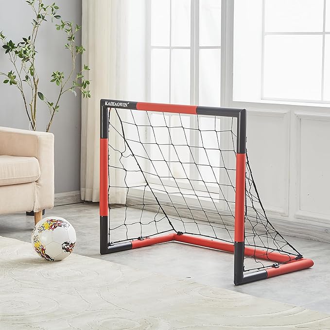 KAIHAOWIN Soccer Goal 3'x2.5' 6'x4'|8'x6'|10'x6.6'-Steel Frame