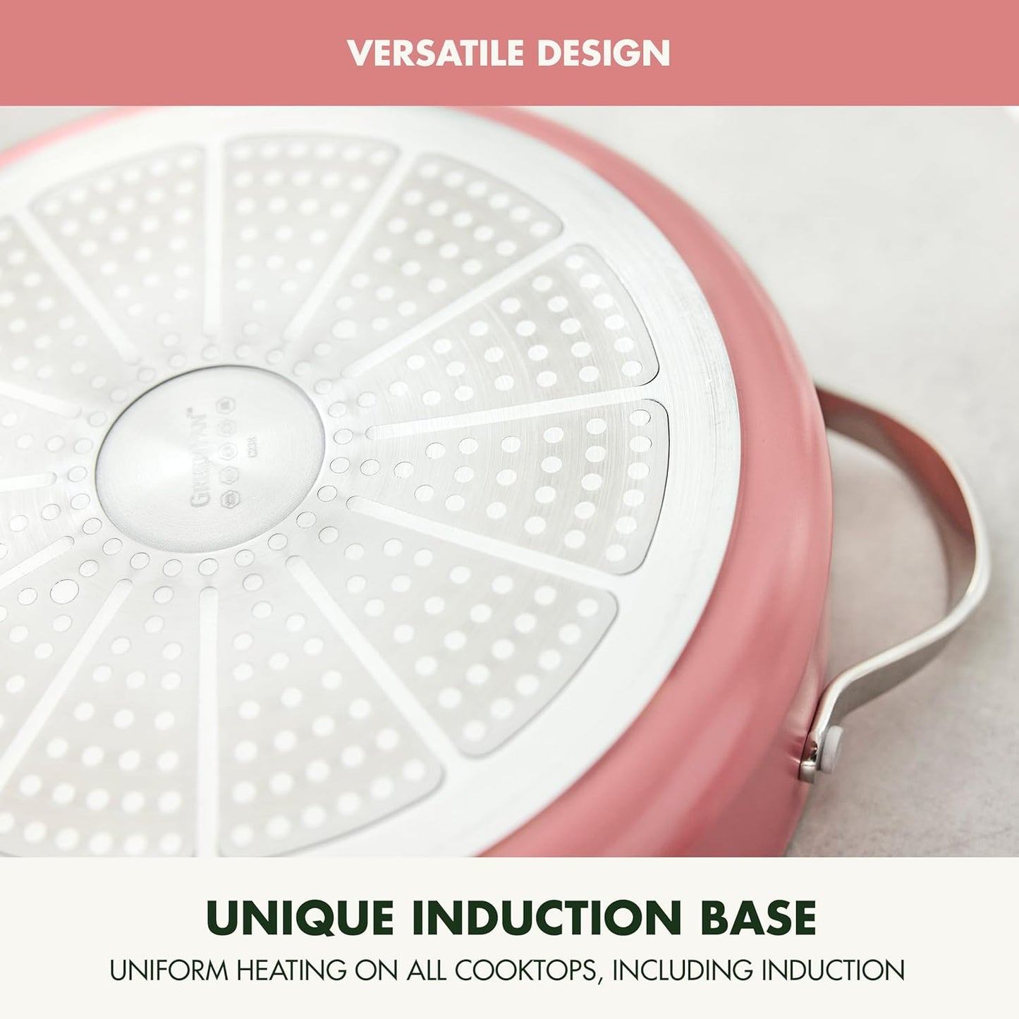 GreenPan Nova 10-Piece Cookware Pots & Pans Set, Oprah’s Favorite Things 2024, PFAS-Free Ceramic Nonstick, Fry, Sauté, Stockpot, Utensils, Lids, Induction Suitable, Dishwasher & Oven Safe, Coral