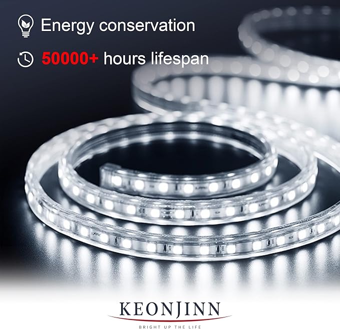 Keonjinn 24x32 Inch LED Bathroom Mirror Front Lighted 6000K, IP54 IP54 (Horizontal/Vertical)
